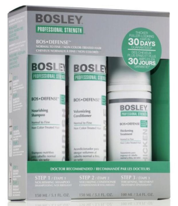 Зеленая линия - Защита для нормальных и тонких неокрашенных волос Bos Defense — BOSLEY PROFESSIONAL STRENGTH