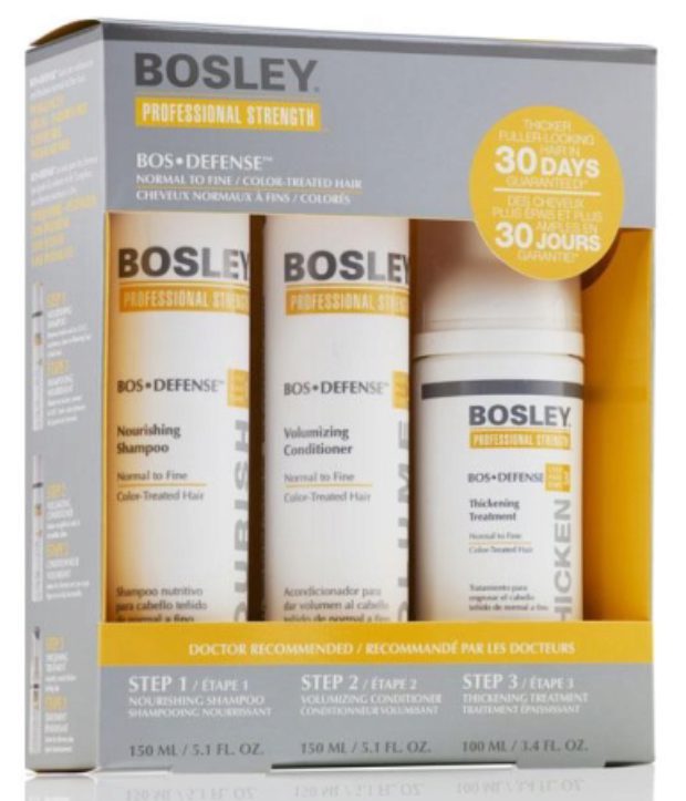 Желтая линия - Питание и восстановление нормальных и тонких окрашенных волос Bos Defense — BOSLEY PROFESSIONAL STRENGTH