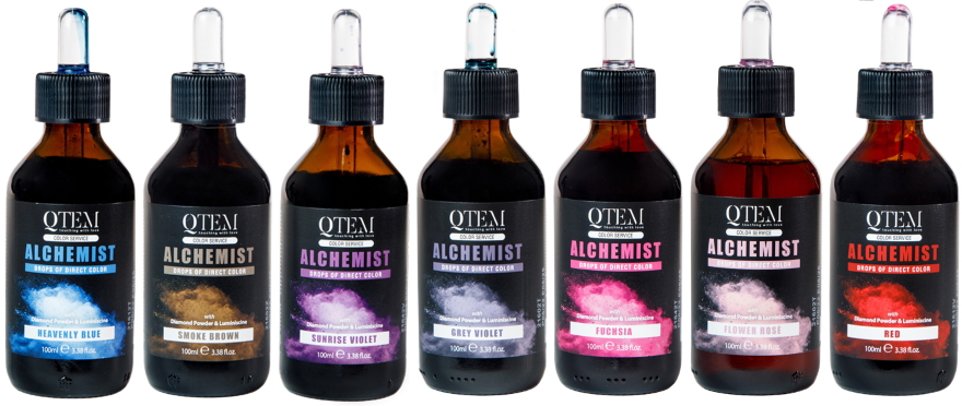 Капли прямого пигмента для окрашивания и тонирования волос Алхимик ALCHEMIST — QTEM
